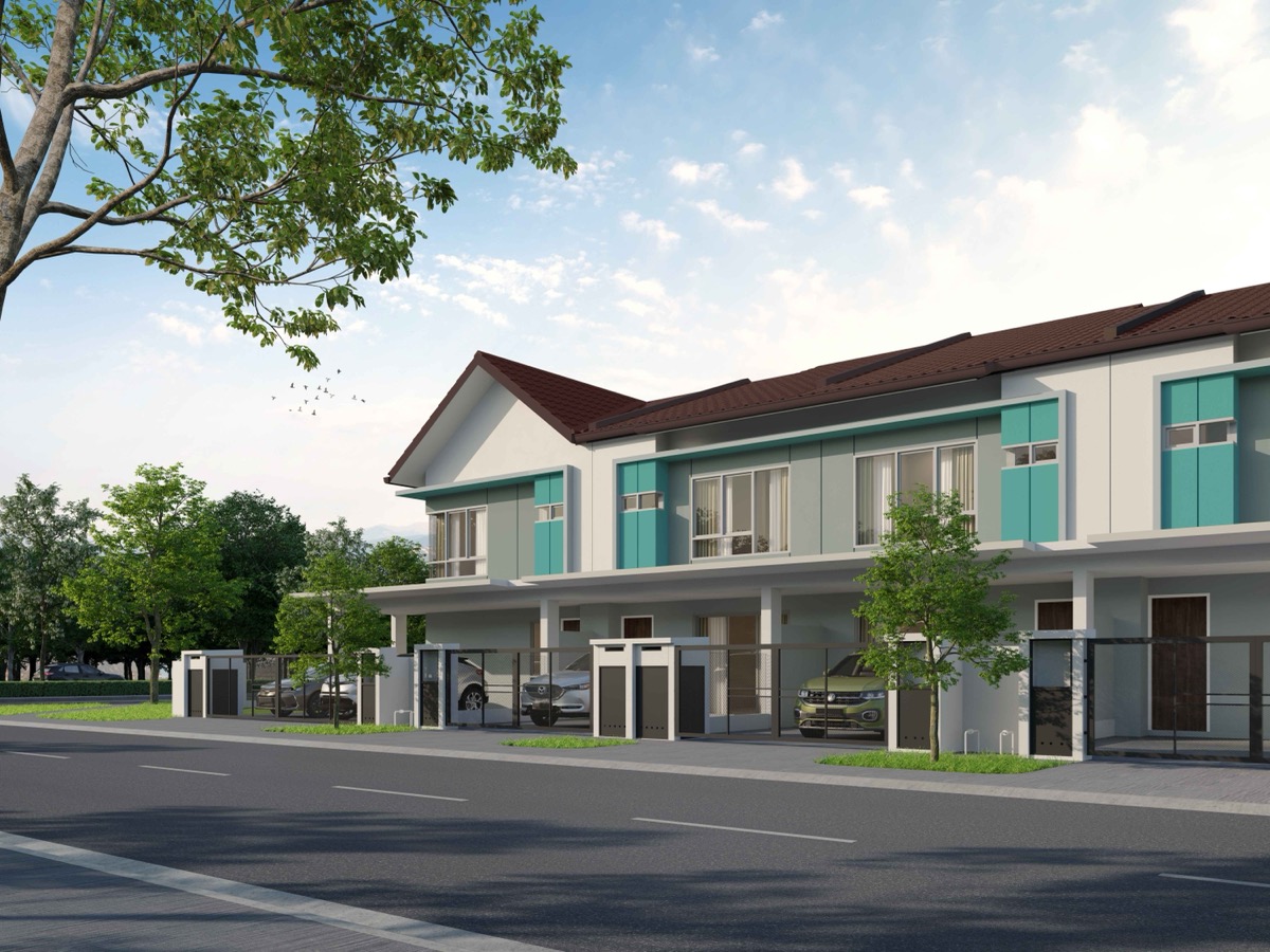 Type B2 facade — 2-storey terrace home