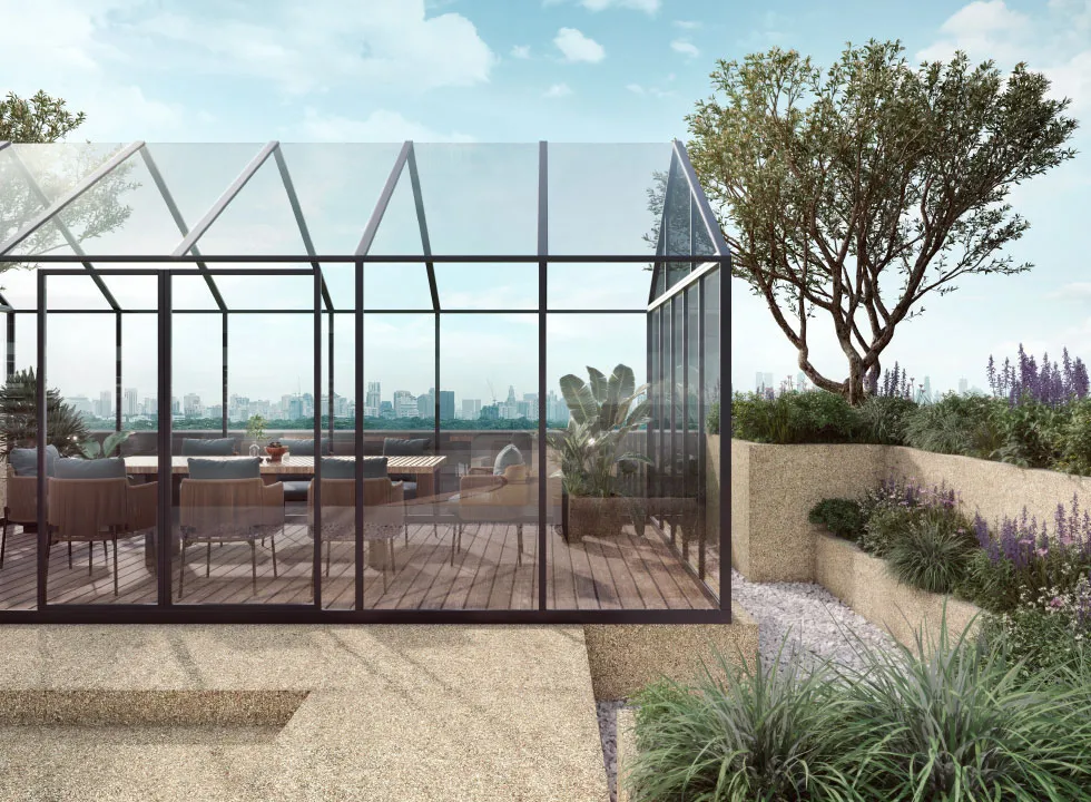 The Glasshouse on the sky level